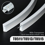 ruban led flexible blanc translucide connecteur cable éclairage moderne minimaliste
