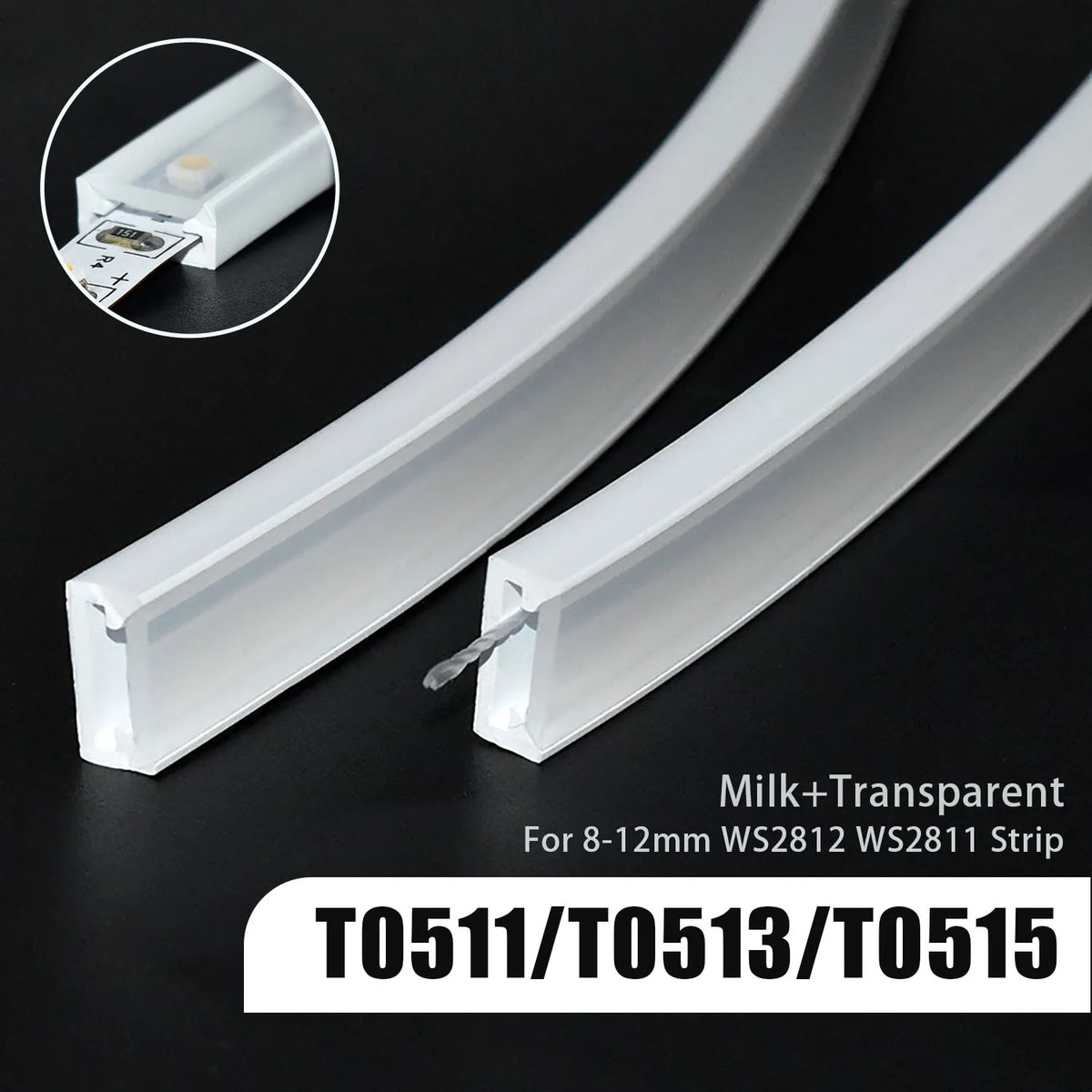 ruban led flexible blanc translucide connecteur cable éclairage moderne minimaliste