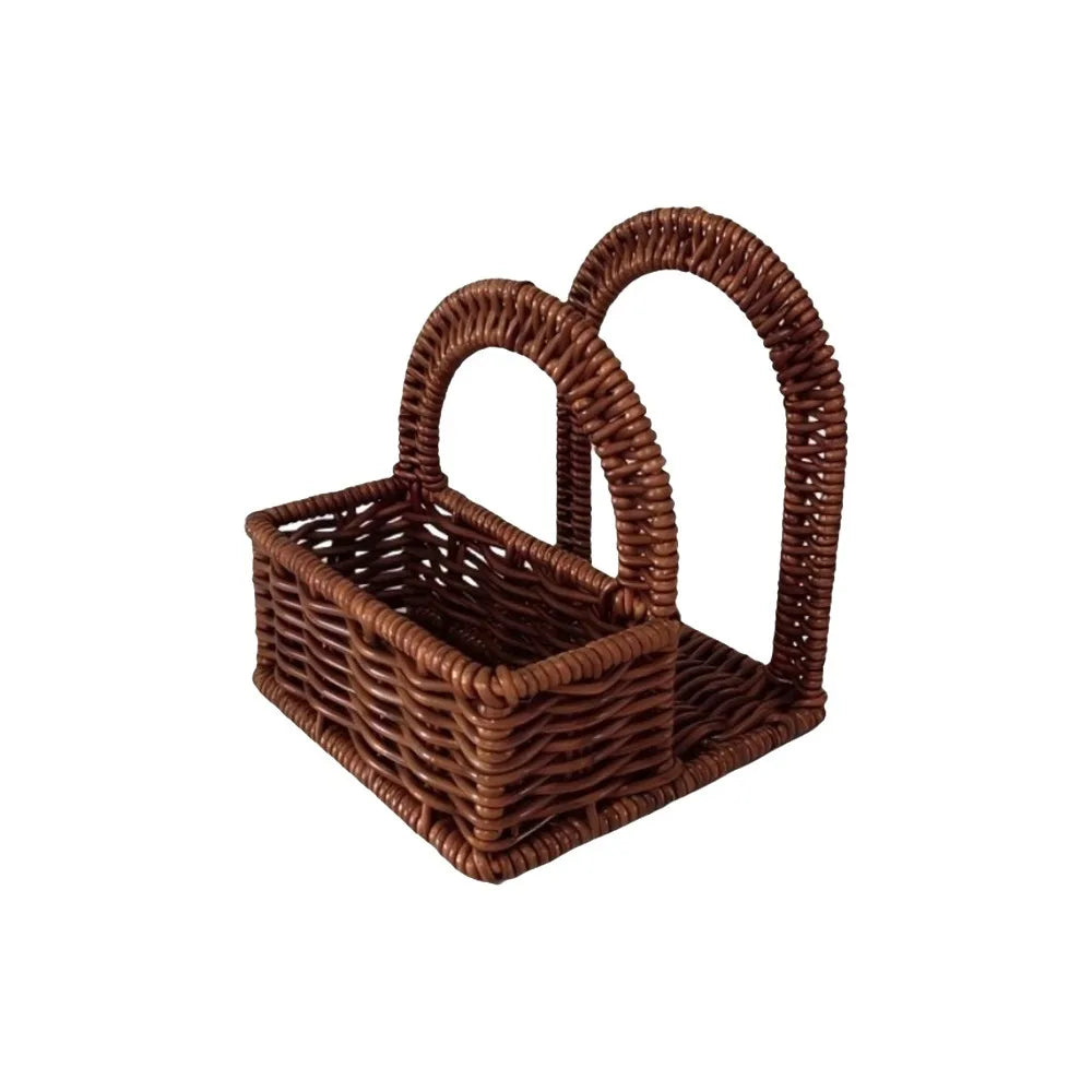 panier tressé marron rustique réutilisable serviettes décoration table opacité adulte unisexe