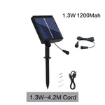 panneau solaire noir moderne télécommande câble 1.2m 3m batterie 7200mAh