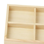 plateau présentation bijoux bois clair minimaliste compartiments rangement respectueux environnement