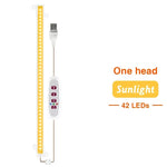 lampe led culture végétale 5v 30cm blanc rose violet bleu moderne télécommande câble usb