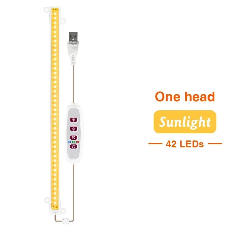 lampe led culture végétale 5v 30cm blanc rose violet bleu moderne télécommande câble usb