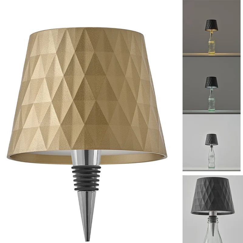 lampe table led sans fil commande tactile trois couleurs ambiance restaurant chambre cadeau moderne
