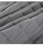 couverture lestée poids adulte gris moderne carreaux anti stress sommeil qualité polyester couches