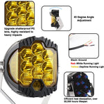 lampe travail led jaune noir pouces pouces tout terrain moderne robuste tringle câbles électriques