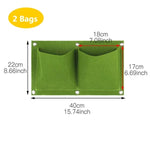 porte plantes mural suspendu poches plantes texture tissée moderne vert noir