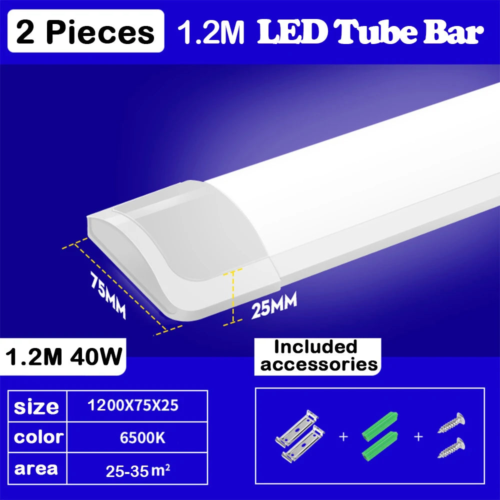 tube led blanc froid moderne lumineux 1200mm 500999 lumens 60000h lifespan