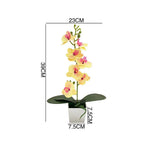 orchidées artificielles fleurs blanches roses intérieur décoration maison bouquet polyesters modernes minimalistes