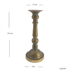 bougeoirs classiques bronze finement sculptés décoration maison vintage élégants fixations