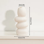 vases blancs modernes céramique rondes lignes horizontales décoration intérieure simple