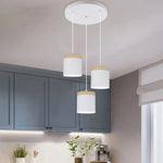 suspension lumineuse moderne minimaliste noir gris blanc matériaux aluminium éclairage led pendentif restaurant cuisine