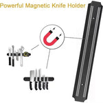 support couteaux magnétique noir moderne fixe couteaux scies clés tournevis clous pinces dynamométrique cuisine