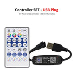 contrôleur bande led bluetooth ws2812 rgb 30w 5v 24v dc modernes noires lumineuses