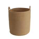 paniers rangement rotin pliables beige clair tissés utilisation multiple respectueux environnement moderne rustique poignées