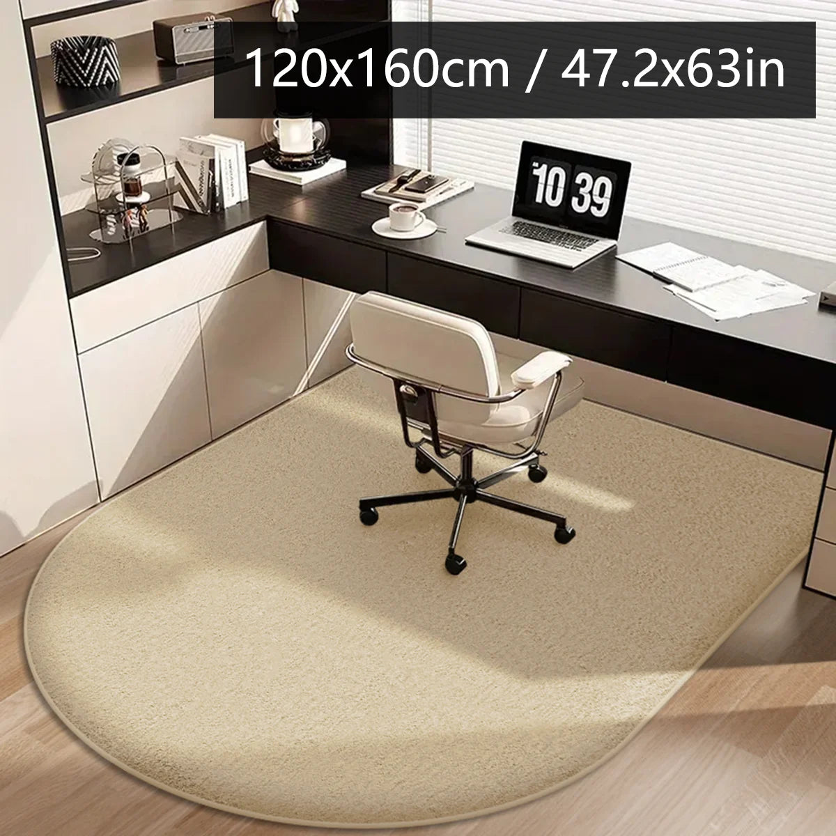 tapis sol noir points blancs moderne adhésif intérieur salon chambre cuisine salle bain polyester