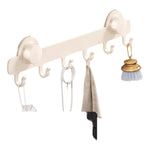 porte serviettes mural ventouse crochets gris moderne salle bain