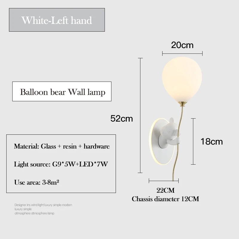 lampe murale moderne ours motif texture mat blanc doré chambre enfant okolets