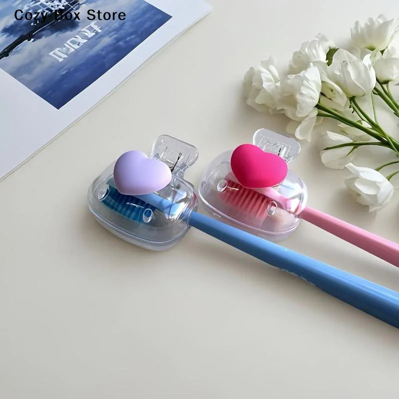 stylos kawaii pinces cheveux forme coeur accessoires girly mignon transparentes rose violet bleu blanc