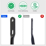 boucles rideau moderne fixations vis métal noir uni 8.6cm largeur 7.1cm hauteur