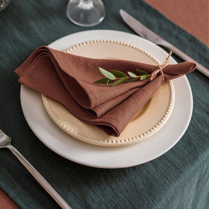 serviette carrée blanc texture classique 40cm 40cm réutilisable maison restaurant
