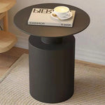 table basse ronde minimaliste moderne blanche noire salon décoration intérieure