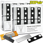 clips magnétiques rideaux noir argenté texturé moderne adhésif paires accessoire store occultant support fermeture