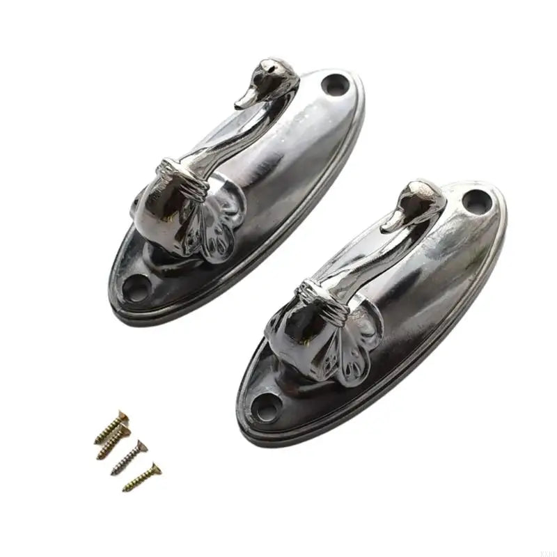 boucles rideau floral bronze doré argenté cuivre classiques pack deux boucles