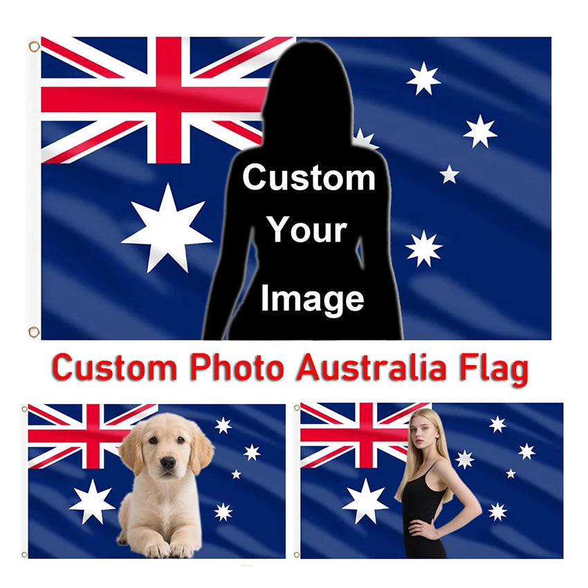 drapeau personnalisable bleu blanc rouge étoiles dorés décoration intérieure extérieure polyester double couture classique