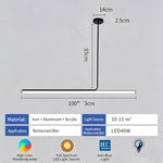 lampe suspendue led moderne noire blanche lisse intérieure table bar