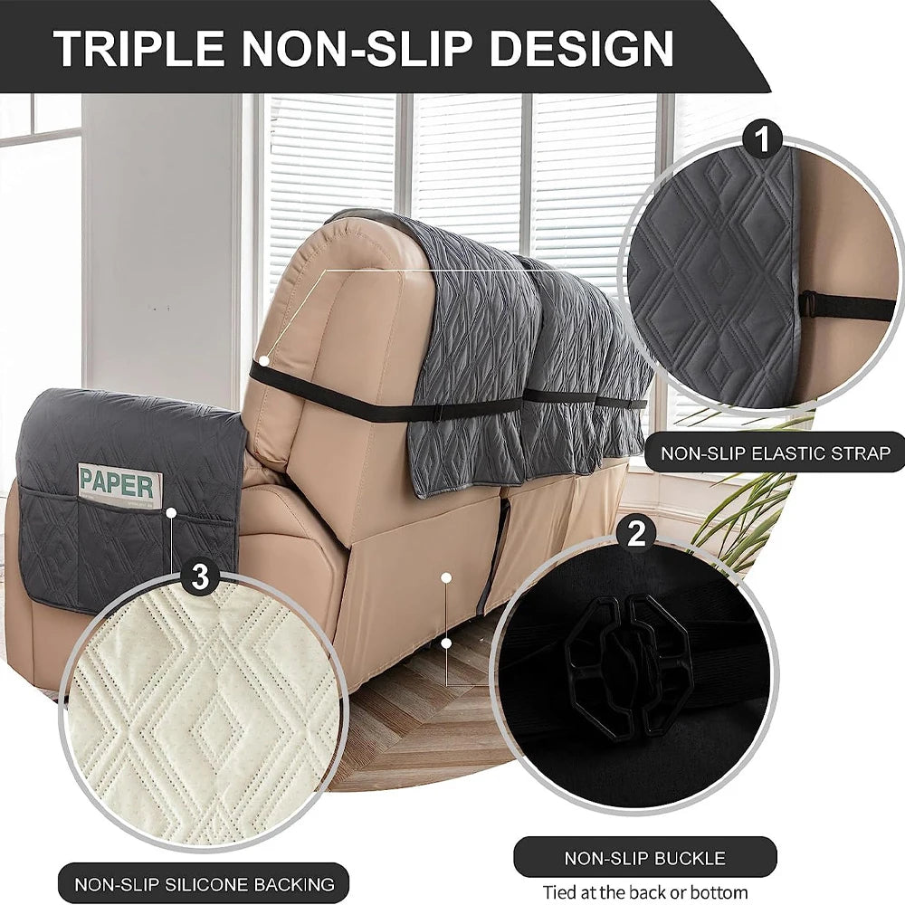housses canapé gris diamant moderne élastique boucle poche lavable machine