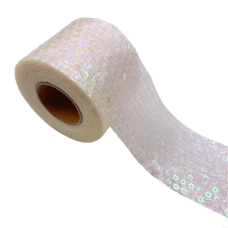ruban sequins brillants 6cm largeur 10 yards adhésif turquois rose violet bleu élégants festifs