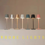 lampe table led rechargeable gris doré rose bleu noir touch control moderne minimaliste