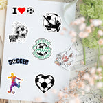 stickers football graphiques couleurs noires blanches vertes rouges bleues jaunes grises adhésifs sportifs physiques