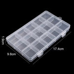 boîte rangement transparente moderne pratique poignée grille 13.2cm 22.3cm plastique organiser bijoux petits objets