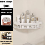 étagère salle bain moderne blanche adhésive rangement perforée aluminium unique