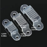 clips fixation ruban led transparent modernes 10mm 14mm 17mm sans vis 50 pièces ridges
