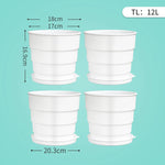 pots fleurs plastique blanc rayures modernes contrôleur racines 14cm 17cm 21cm pack pièces