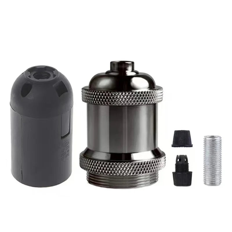 ampoule vis e27 or cuivre argent noir lisse brillant moderne industrielle fixée vis douille