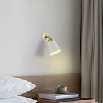 lampe murale led moderne noire dorée simple salon chambre coucher
