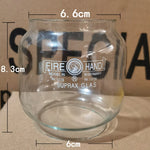 bougeoir transparent classique abat jour rond lisse éclairage intérieur accessoire opalescent vintage