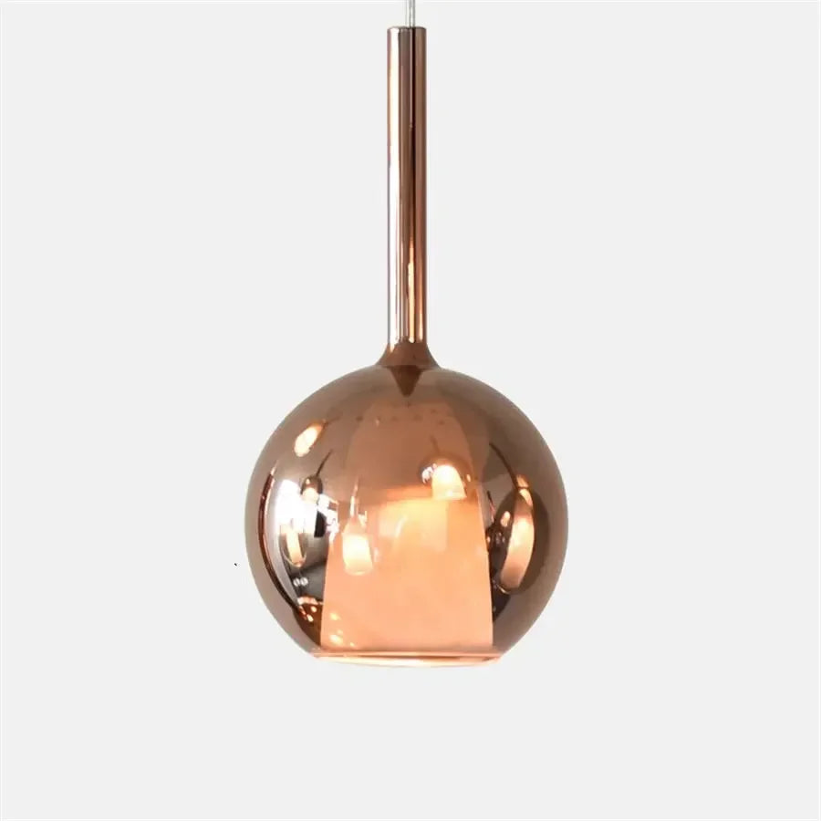 suspension lumineuse moderne chrome noir blanc sphères polies câbles suspendus ampoules incluses