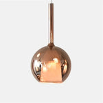 suspension lumineuse moderne chrome noir blanc sphères polies câbles suspendus ampoules incluses