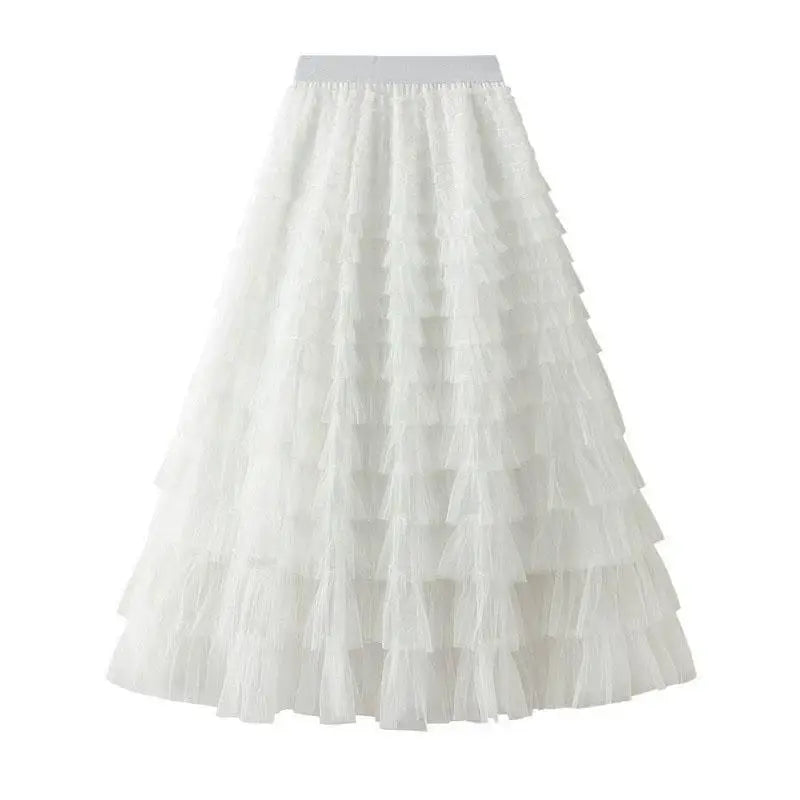 jupe tulle plissée vert rose beige gris bleu violet classique féminine soirée clips cascade