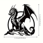 sculpture murale dragon noir art contemporain décoration intérieure extérieure moderne finement détaillée fixations incluses