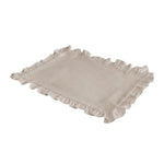 nappes ruchères polyester coton blanc rose rouge jaune bleu rustique bohème champêtre set table