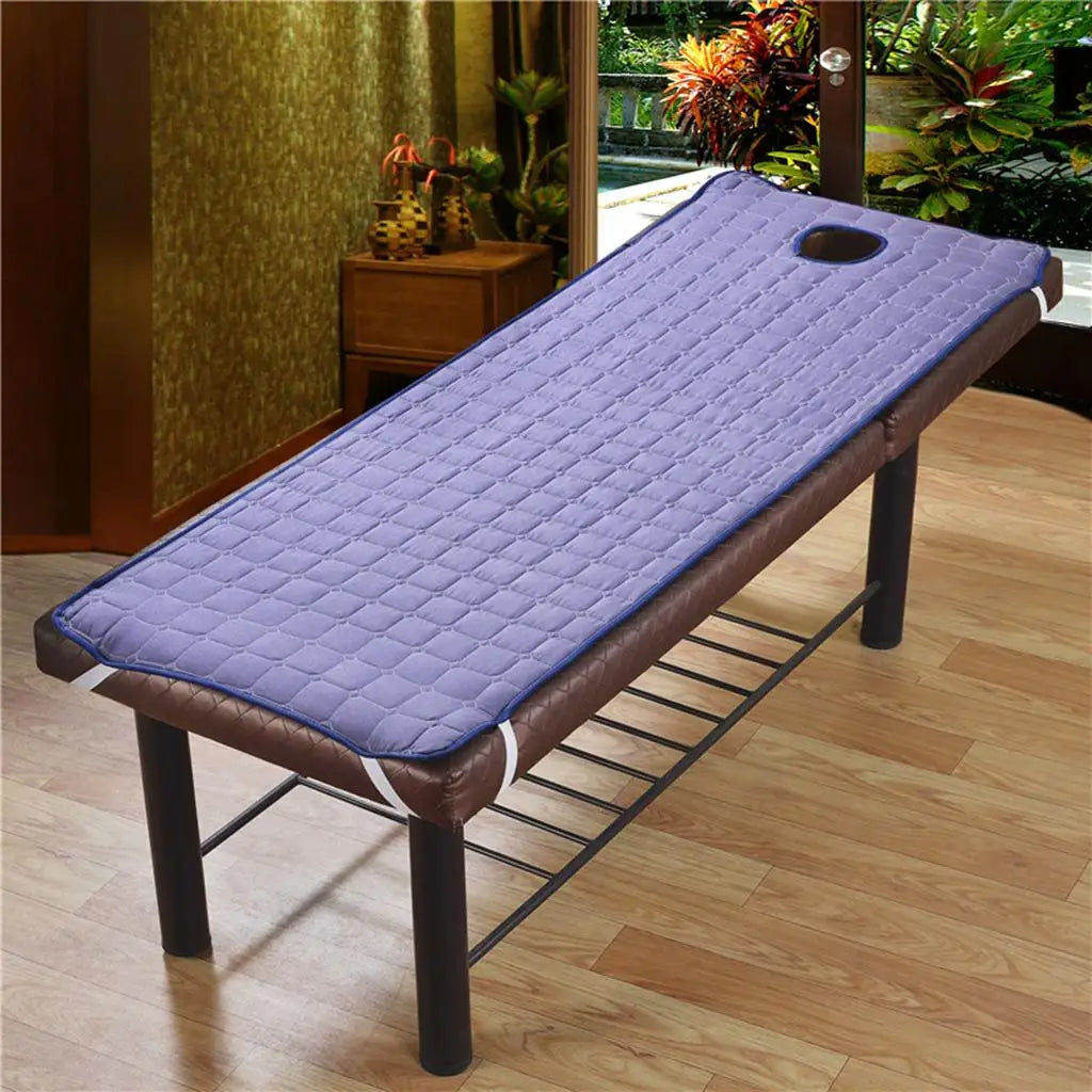 matelas massage spa corps face breath hole bandes élastiques drap épais salon beauté moderne
