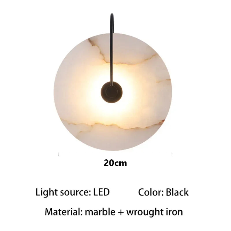 lampe murale led marbrée moderne blanc certification rohs ul vde 220v 110v