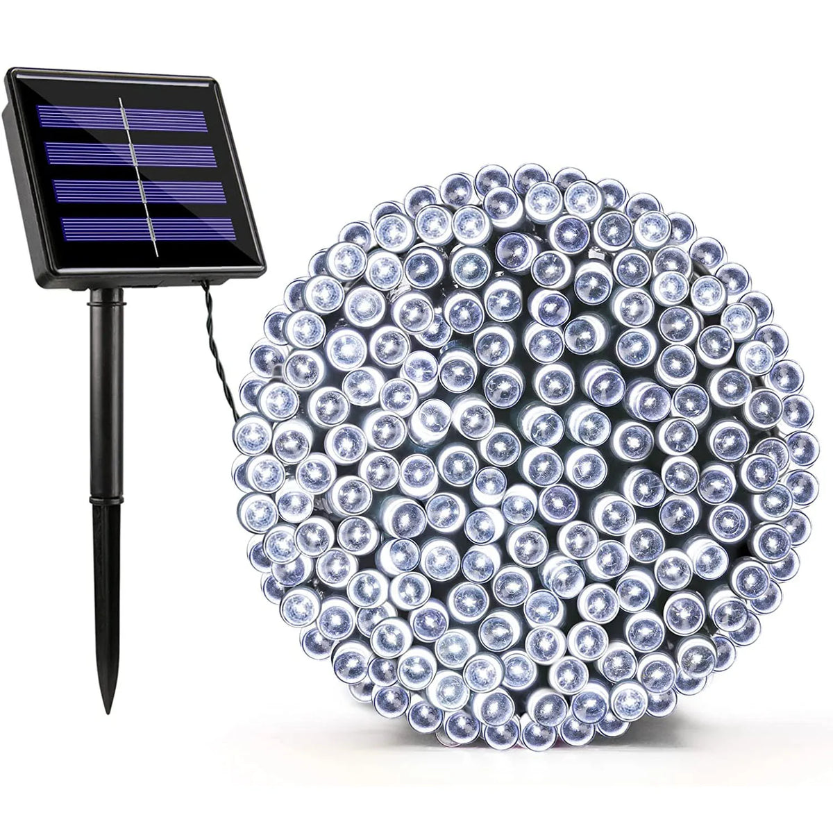 guirlande lumineuse solaire multicolore individuelles moderne extérieure ip65 spikes led assemblage