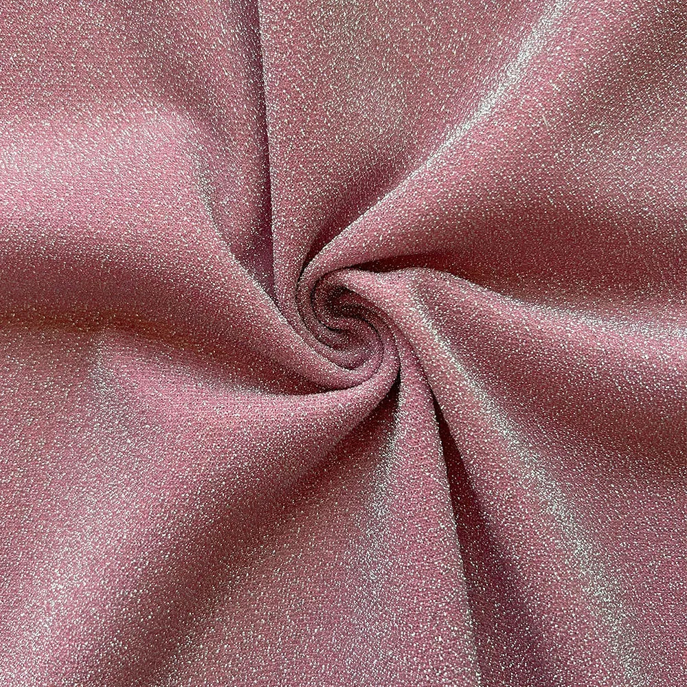 tissu polyester élastique pailleté bleu clair rose violet rouge opacité
